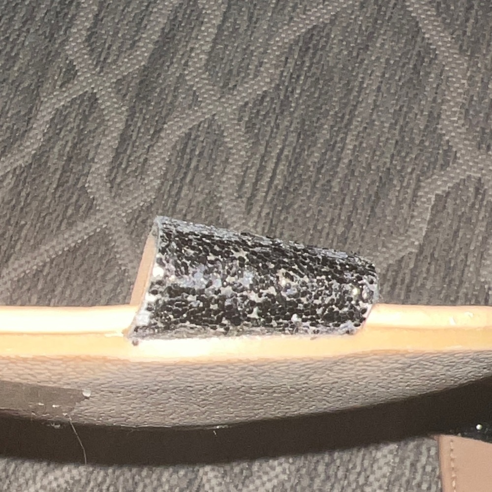 bebe Black Glitter Kids Sandals - Picture 4 of 5
